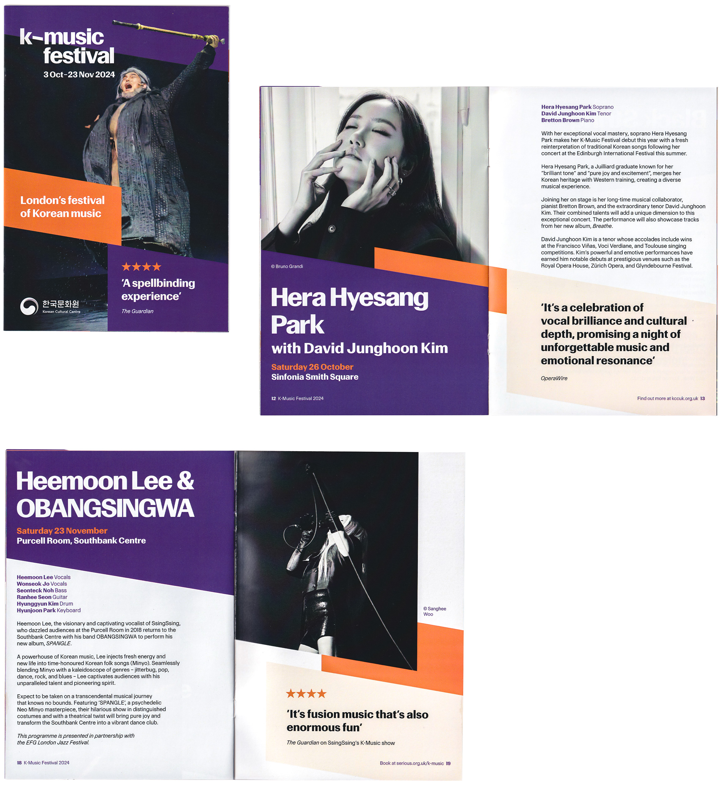 Brochure for the K-Music Festival 2024.